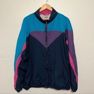 Vintage 80’s Colorblock Windbreaker XL